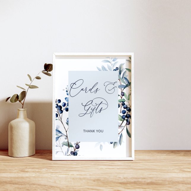 Berry Sweet Blueberry Cards and Gifts Poster (Creator Uploaded)