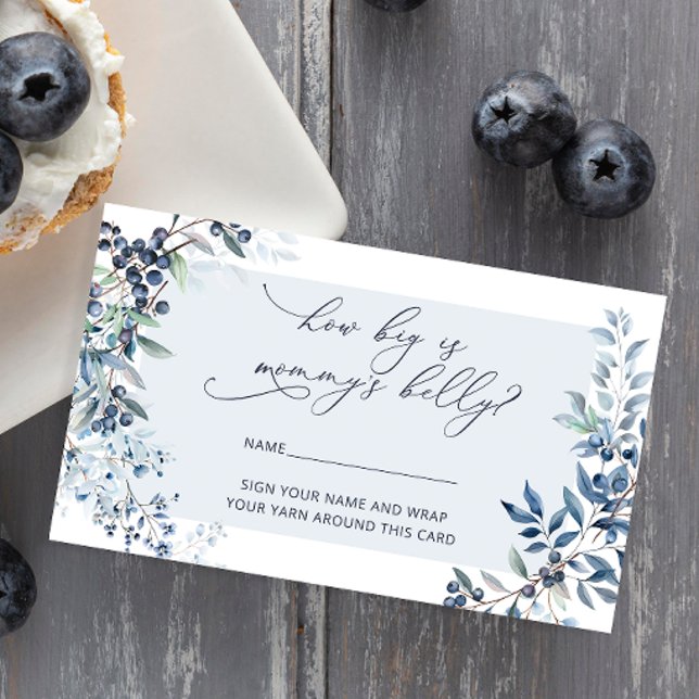 Berry Sweet Blueberry How Big is Mummy's Belly Enclosure Card (Creator Uploaded)