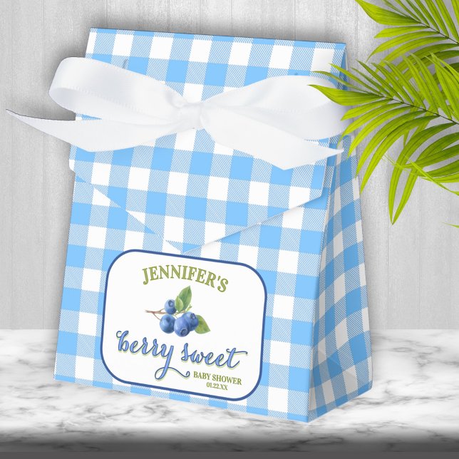 Berry Sweet Blueberry Theme Baby Shower Favour Box (Creator Uploaded)