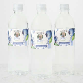 Berry Sweet Blueberry Water Bottle labels