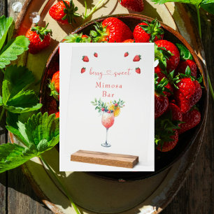  Berry Sweet Blush Acrylic Mimosa Bar Shower Sign