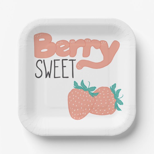 Berry Sweet Bold Paper Plate (Front)