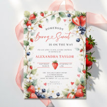 Berry Sweet Botanical Berries Garden Baby Shower