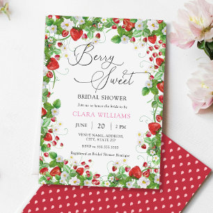 Berry Sweet Bridal Shower Invitation