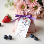 Berry Sweet Bridal Shower Wild Berries & Flowers Gift Tags<br><div class="desc">Elegant Berry Sweet Bridal Shower Favour Tags. Add a personal and artistic touch to your bridal shower favours with our Elegant Berry Sweet Favour Tags. These beautifully designed tags feature a hand-painted watercolor illustration of wild berries, including vibrant strawberries and blueberries. Encircling these delightful berries is a floral frame of...</div>