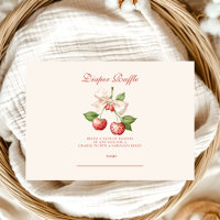 Berry Sweet Coquette Baby Shower Diapper Raffle