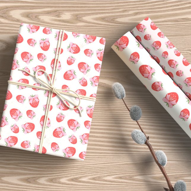 Berry Sweet Coquette Wrapping Paper Sheet (Creator Uploaded)