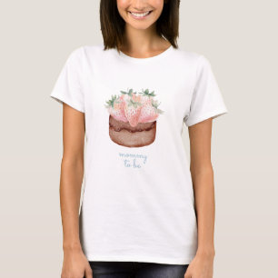 Berry Sweet Cupcake Baby Shower Mommy To Be T-Shirt