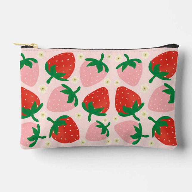 Berry Sweet Delights  Soft Pink Accessory Pouch (Front)