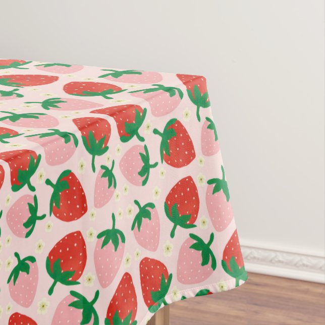 Berry Sweet Delights  Soft Pink Tablecloth (In Situ)