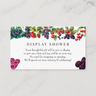 Berry Sweet Display Shower Enclosure Card