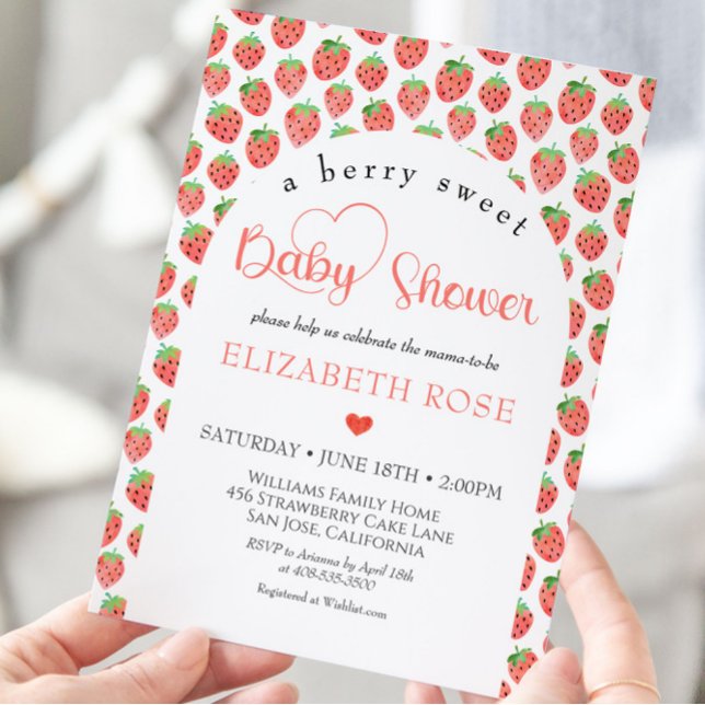 Berry Sweet Farmers Market Baby Shower Invitation (Creator Uploaded)
