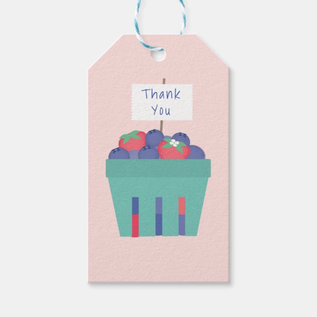Berry Sweet Favour Tags (Front)