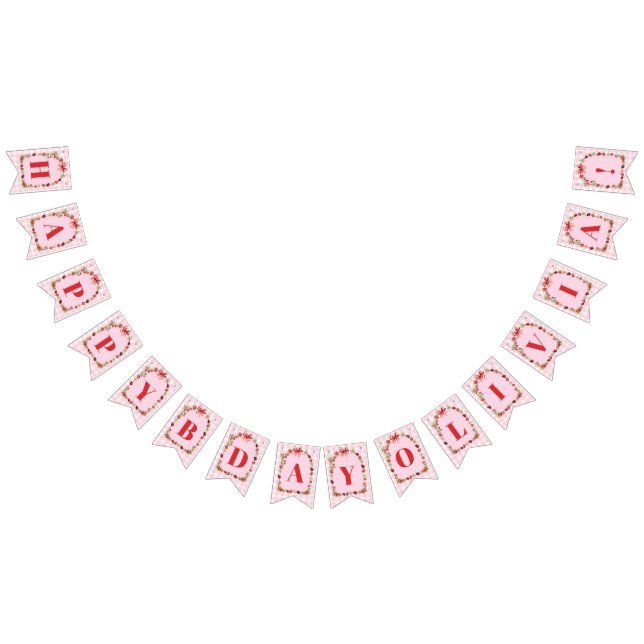 Berry Sweet First Birthday Bunting (All)
