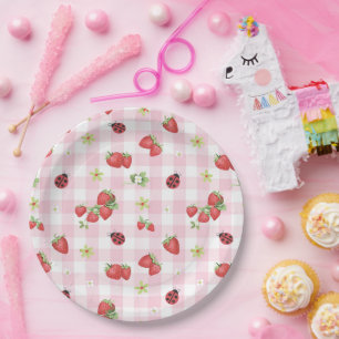 Berry Sweet First Birthday Paper Plate