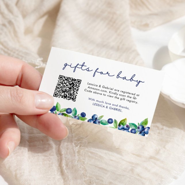 Berry Sweet Gifts For Baby Shower Registry Enclosure Card (Creator Uploaded)