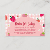 Berry Sweet Gingham Strawberry Books for Baby