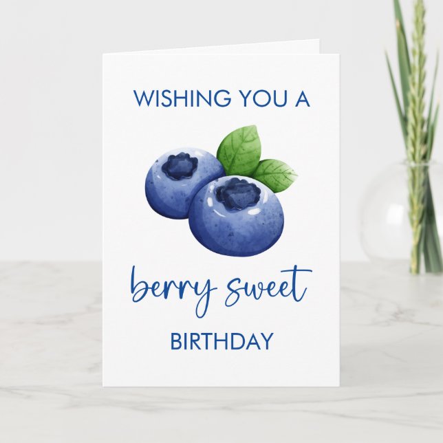 Berry Sweet Happy Birthday Card (Front)