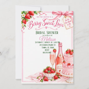 Berry Sweet Love Bridal Shower Invitation