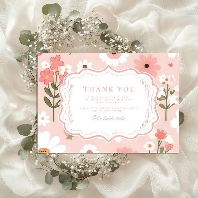Berry Sweet Love Bridal Shower Thank You Card (Creator Uploaded)