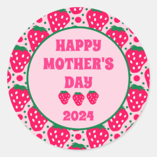 Berry Sweet Mother's Day  Classic Round Sticker
