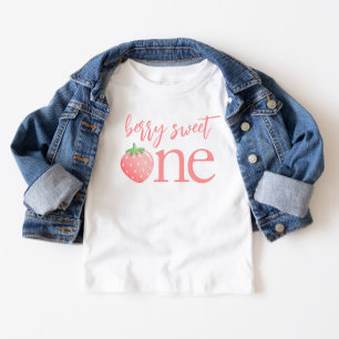 Berry Sweet One Strawberry First Birthday Shirt
