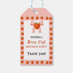 Berry Sweet Party Gift Tags