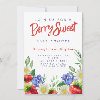 Berry Sweet Party Invitation