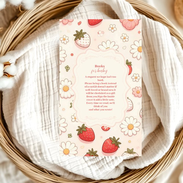 Berry Sweet Pink Coquette Baby Books for Baby Enclosure Card (Creator Uploaded)