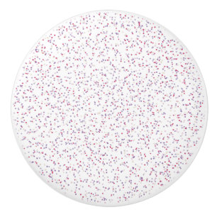 Berry Sweet Speckled Pink & Purple Dots Ceramic Knob