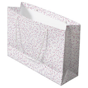 Berry Sweet Speckled Pink & Purple Dots Large Gift Bag