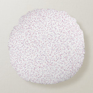 Berry Sweet Speckled Pink & Purple Dots Round Cushion