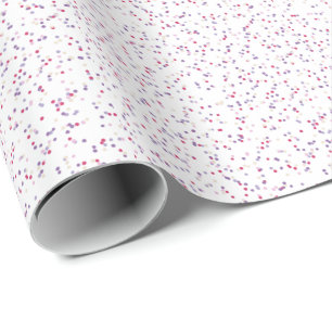 Berry Sweet Speckled Pink & Purple Dots Wrapping Paper