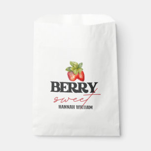 Berry Sweet Strawberries Baby Shower Favour Bag