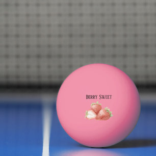 Berry Sweet Strawberries Ping Pong Ball