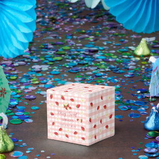 Berry Sweet Strawberry 1st Birthday Party Gift  Favour Box