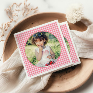 Berry Sweet Strawberry 1st Birthday Party Napkin