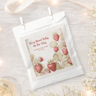 Berry Sweet Strawberry baby shower  Favour Bag