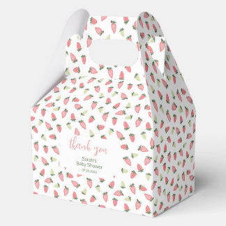 Berry Sweet Strawberry Baby Shower Favour Box