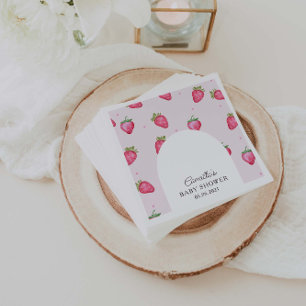 Berry Sweet Strawberry Baby Shower Napkin