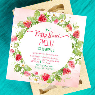 Berry sweet strawberry birthday party