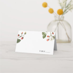 Berry Sweet Strawberry Name Place Cards