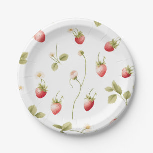 Berry Sweet Strawberry Paper Plates