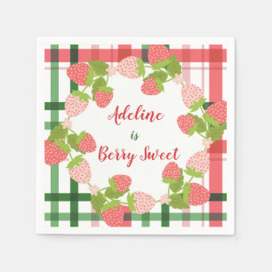 Berry Sweet Strawberry Party Napkin