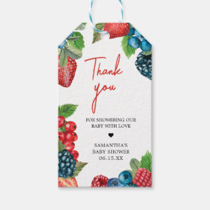 Berry Sweet Summer Baby Shower Favour Tags