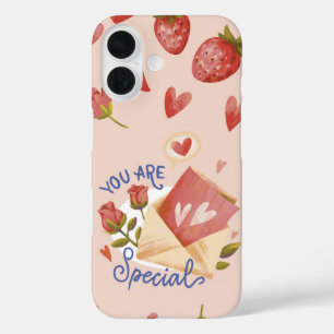 Berry Sweet You Are Special Valentine iPhone 16 Case