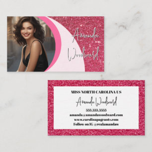 Berry Twisted Photo Business Card