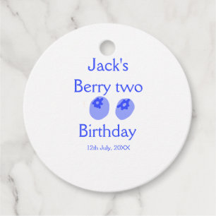 Berry two birthday blue berry add name date kids r favour tags