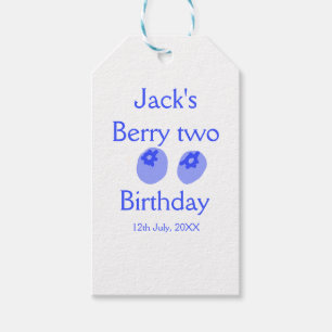 Berry two birthday blue berry add name date kids r gift tags