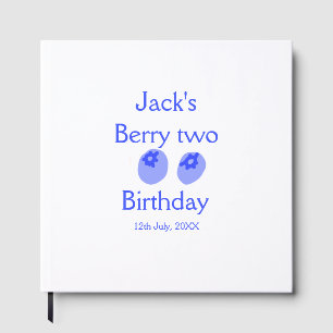 Berry two birthday blue berry add name date kids r guest book